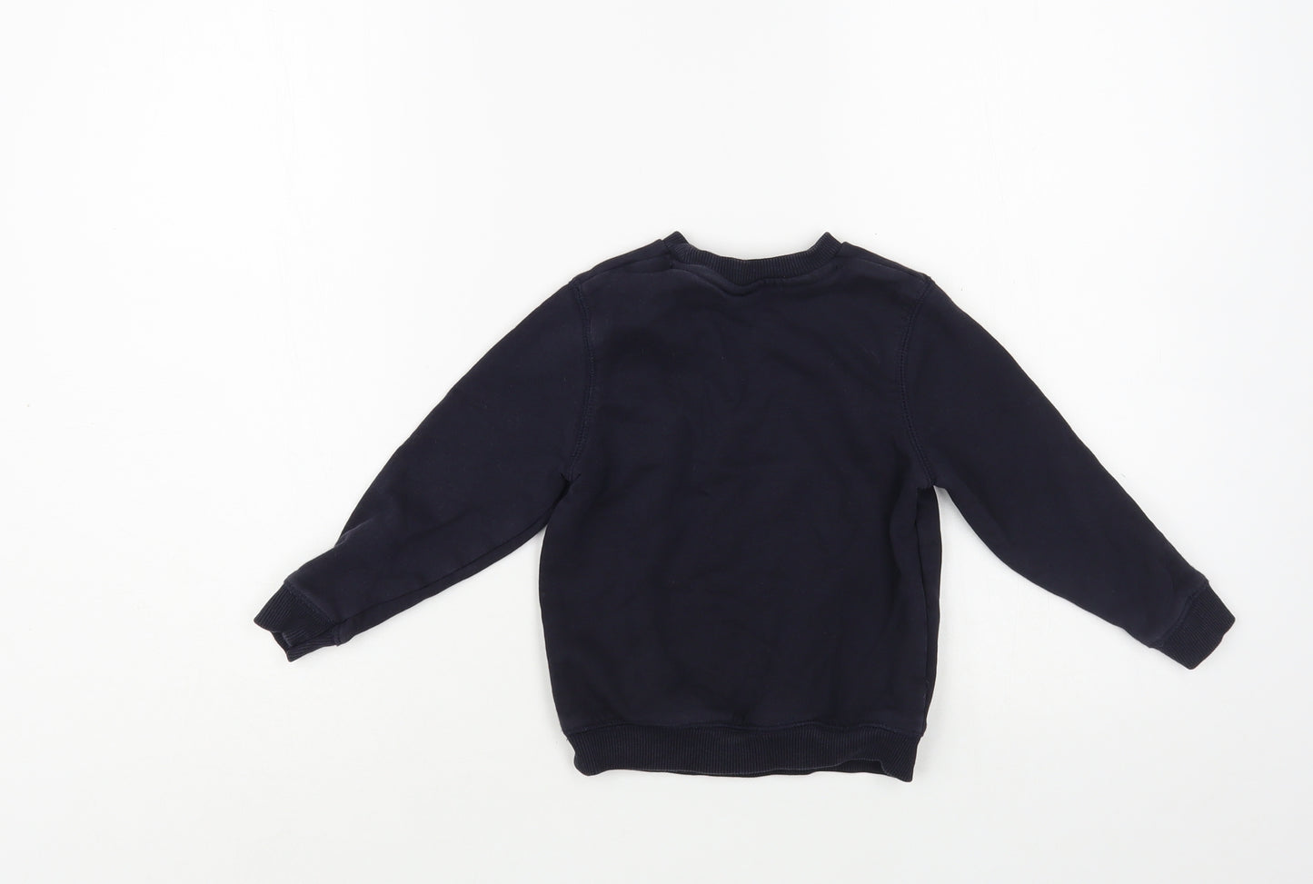 TU Boys Blue  Cotton Pullover Sweatshirt Size 3 Years  Pullover - Schoolwear