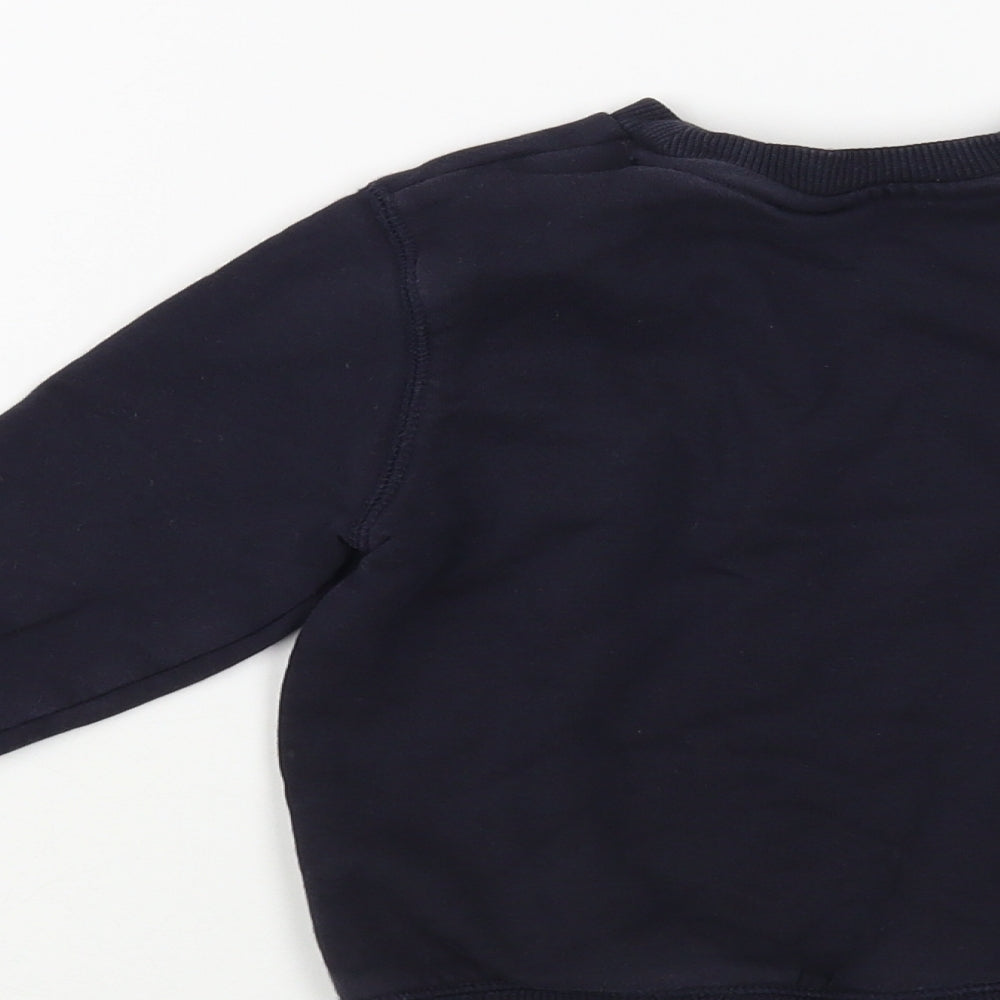 TU Boys Blue  Cotton Pullover Sweatshirt Size 3 Years  Pullover - Schoolwear