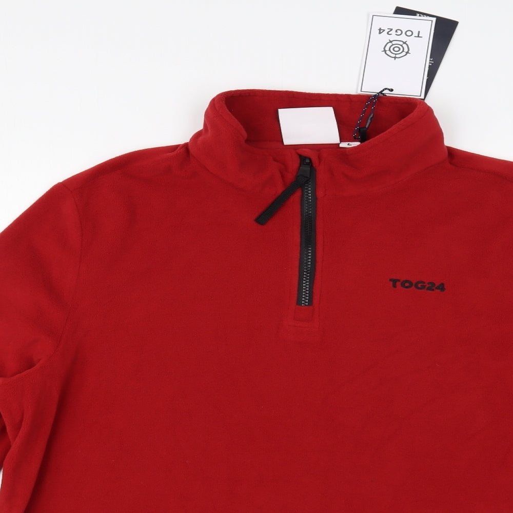 TOG 24 Mens Red  Polyester Pullover Sweatshirt Size L