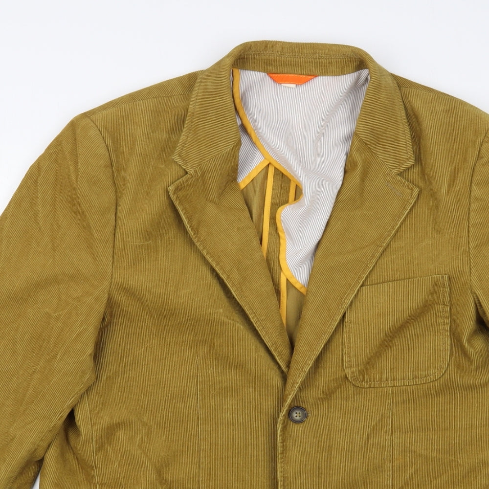 Boden Mens Beige   Jacket Blazer Size L  Button