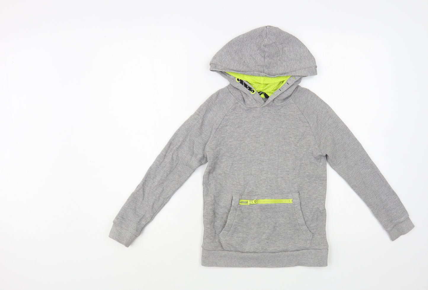 George Boys Grey  Cotton Pullover Hoodie Size 7-8 Years  Pullover