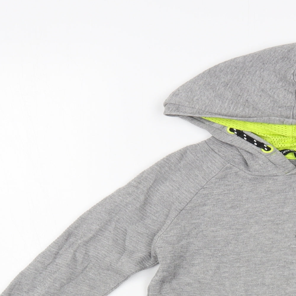 George Boys Grey  Cotton Pullover Hoodie Size 7-8 Years  Pullover