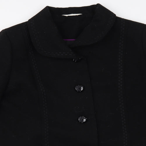 Classics Womens Black   Pea Coat Coat Size 18  Button
