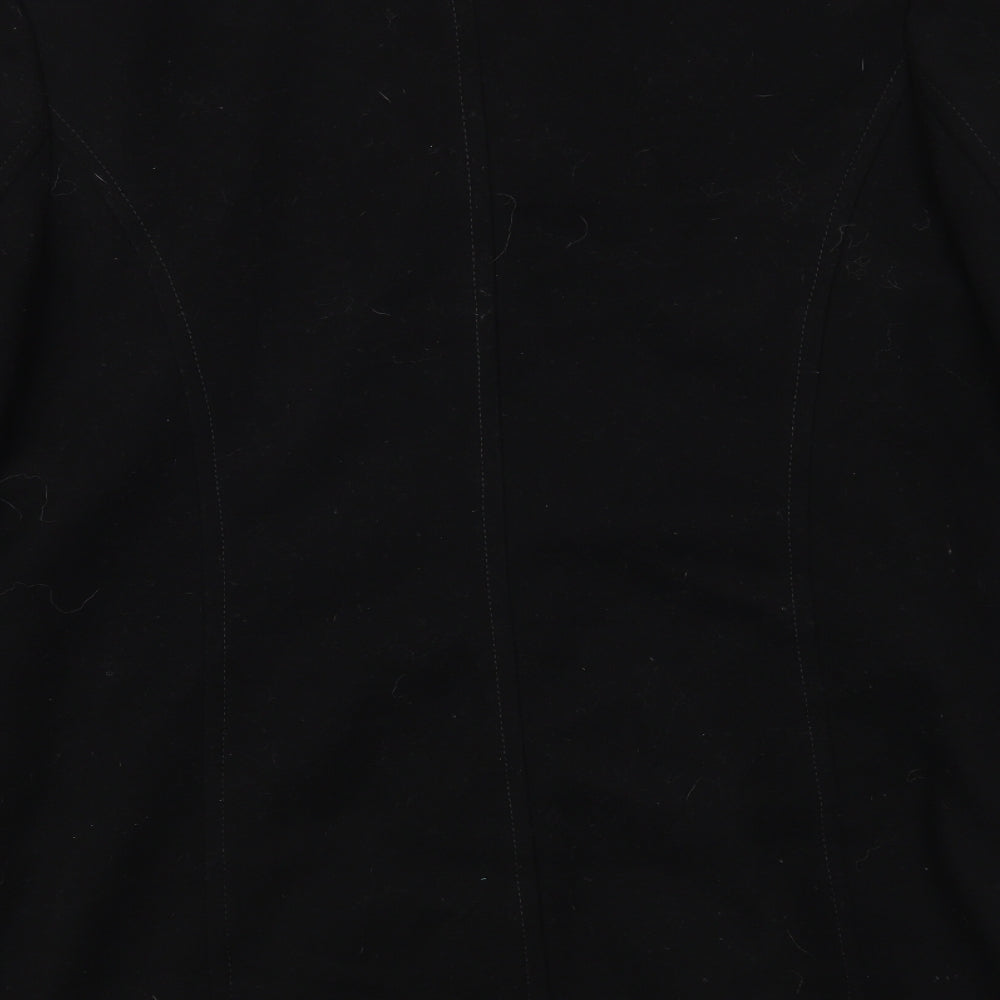 Classics Womens Black   Pea Coat Coat Size 18  Button