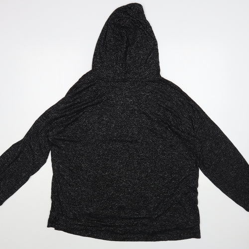 Papaya Womens Grey  Viscose Pullover Hoodie Size 20  Pullover