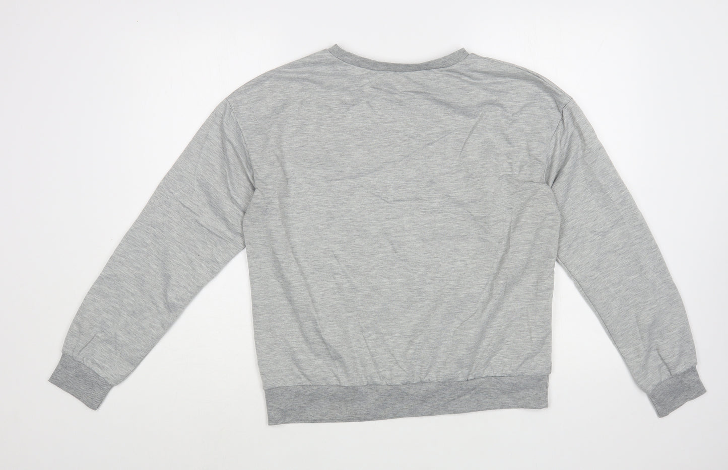 SheIn Womens Grey  Polyester Pullover Sweatshirt Size L  Pullover - New York