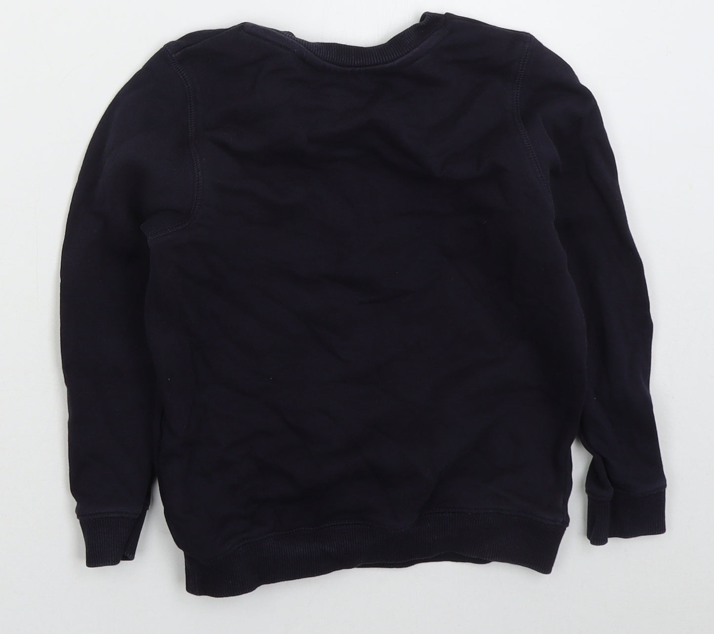 TU Boys Blue  Cotton Pullover Sweatshirt Size 7 Years  Pullover