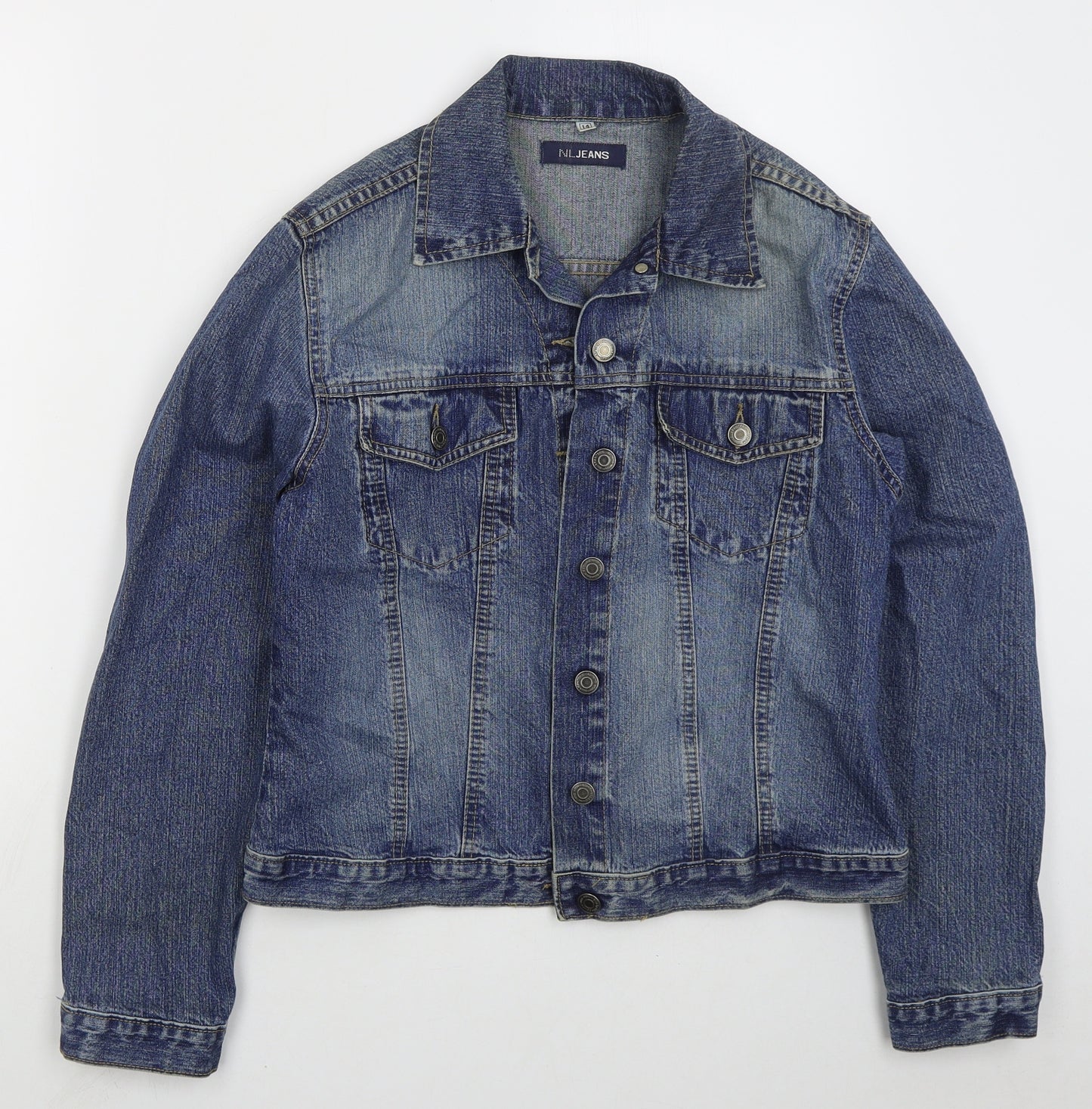 NL Jeans Womens Blue   Jacket  Size 14  Button