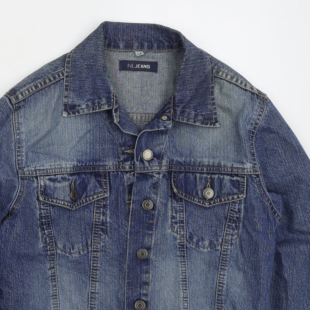 NL Jeans Womens Blue   Jacket  Size 14  Button