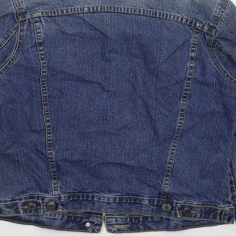 NL Jeans Womens Blue   Jacket  Size 14  Button