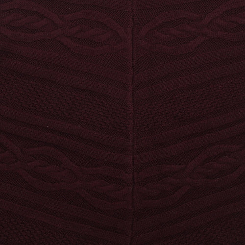 George Womens Red Crew Neck  Acrylic Pullover Jumper Size 10   - Burgundy