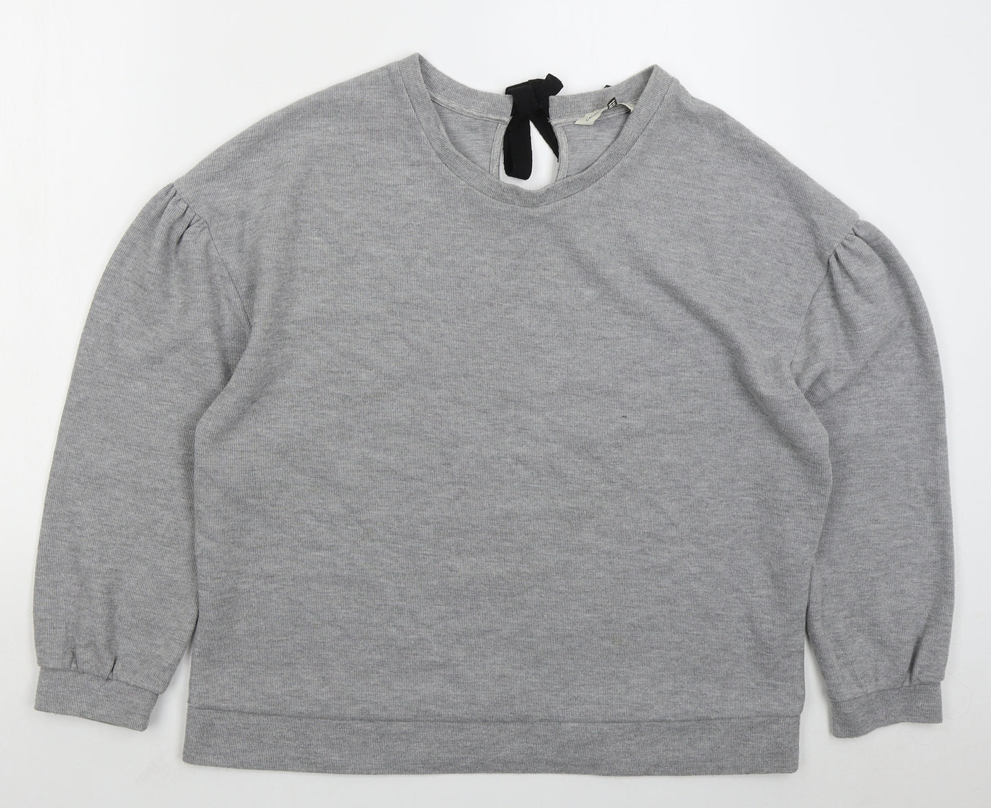 F&F Womens Grey  Polyester Pullover Sweatshirt Size 16  Pullover