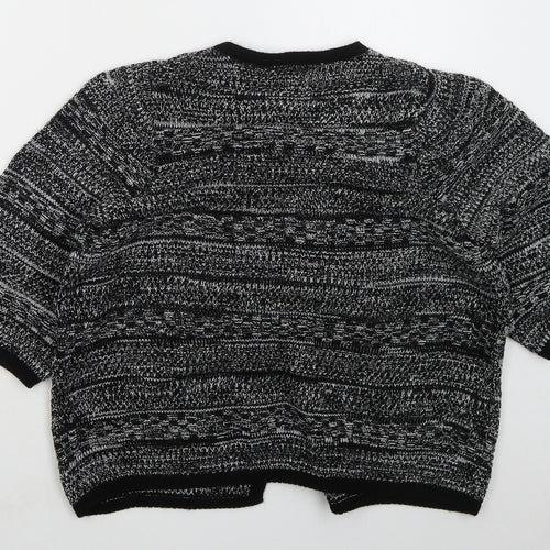 George Womens Grey Round Neck  Acrylic Cardigan Jumper Size L