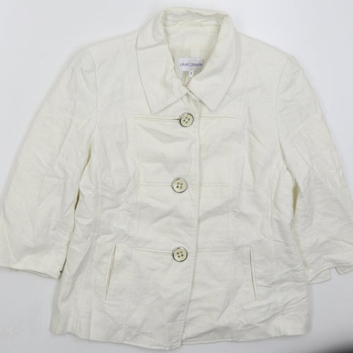 Gray & Osborne Womens Red   Pea Coat Coat Size 14  Button