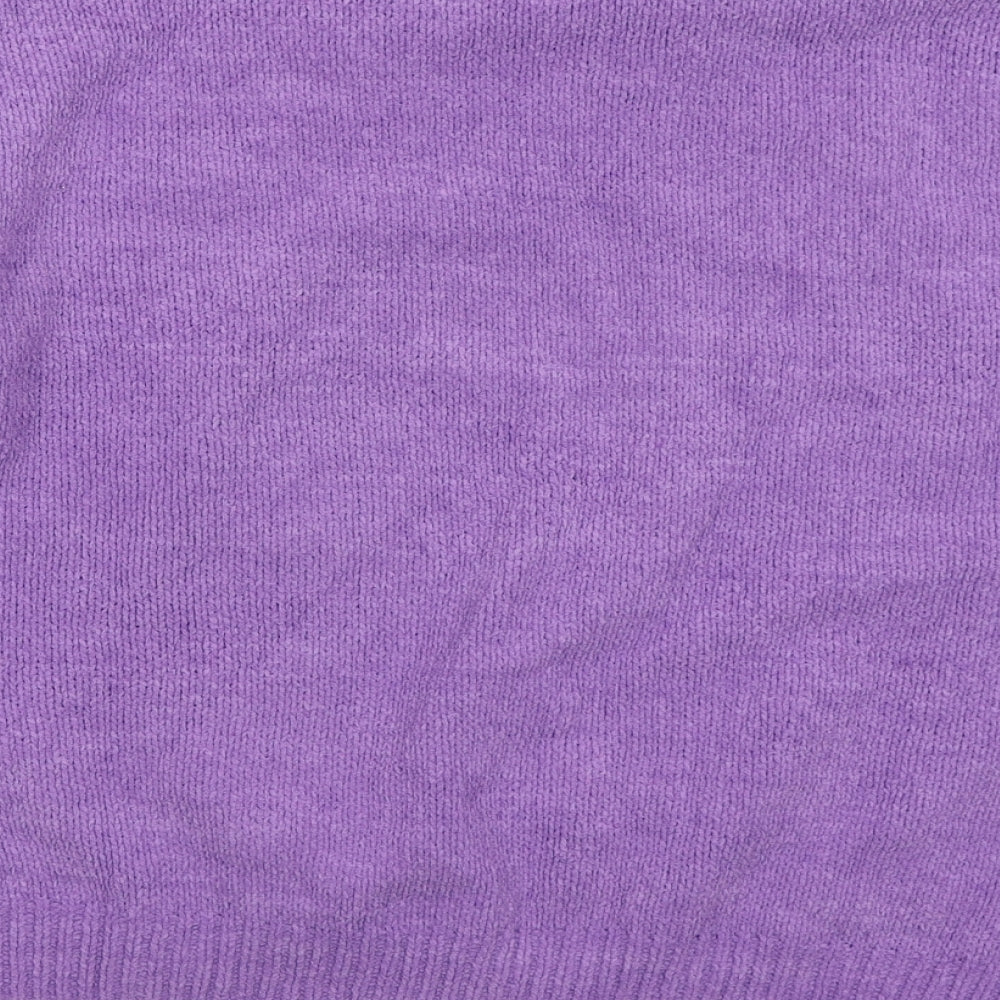 Primark Womens Purple Crew Neck  Polyester Pullover Jumper Size 14