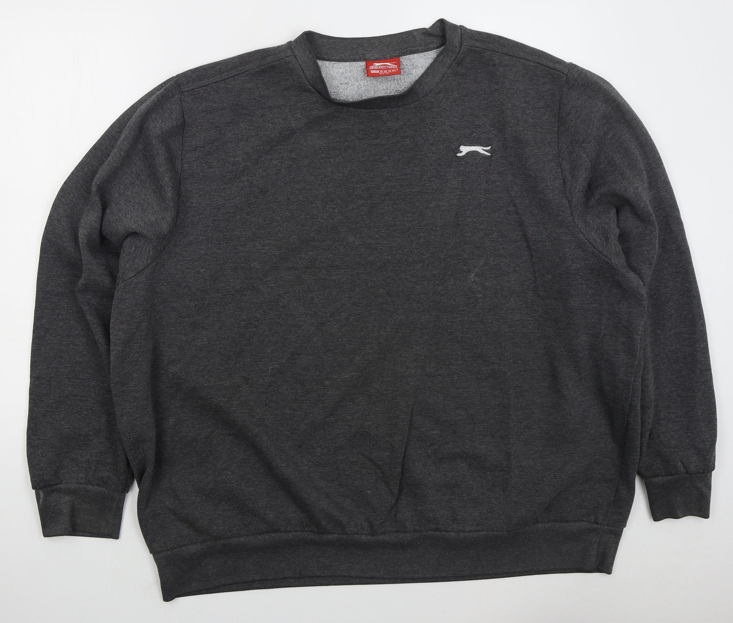 Slazenger Mens Grey  Cotton Pullover Sweatshirt Size 4XL