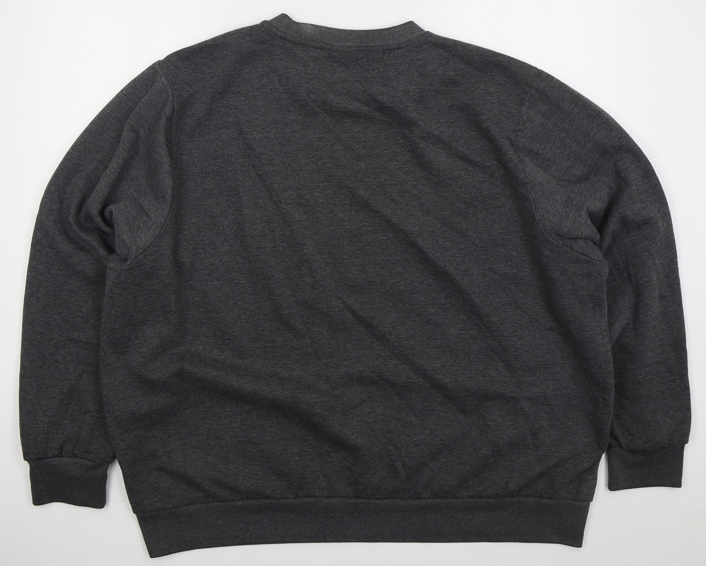 Slazenger Mens Grey  Cotton Pullover Sweatshirt Size 4XL
