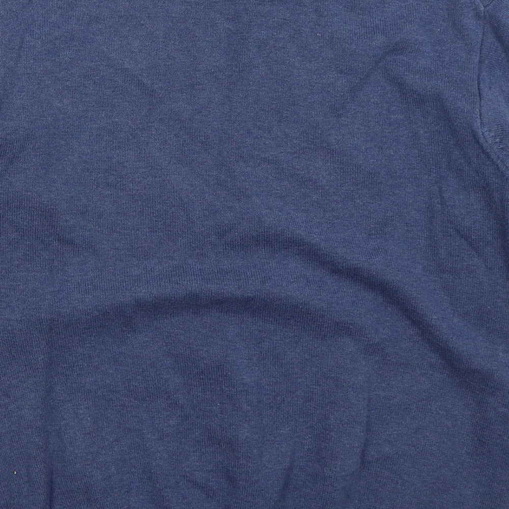 Wolsey Mens Blue Crew Neck  Cotton Pullover Jumper Size M