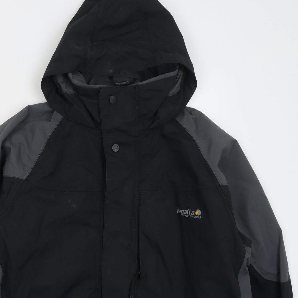 Regatta Mens Black   Jacket Coat Size L  Zip