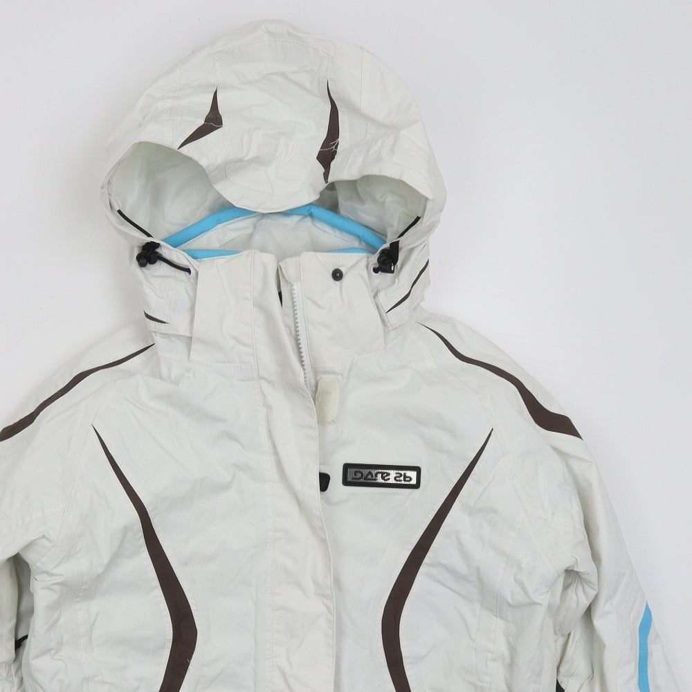 Dare 2B Womens White   Jacket Coat Size 10  Zip