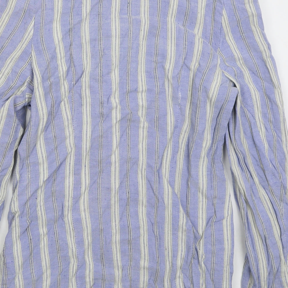 JFW Womens Blue Striped  Jacket  Size 16  Button