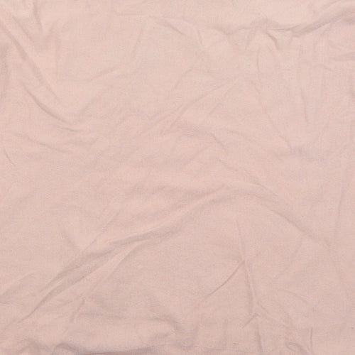 Lazy Girl Womens Pink V-Neck  Viscose Pullover Jumper Size S