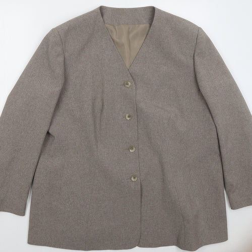 Berkertex Womens Brown   Jacket  Size 14  Button