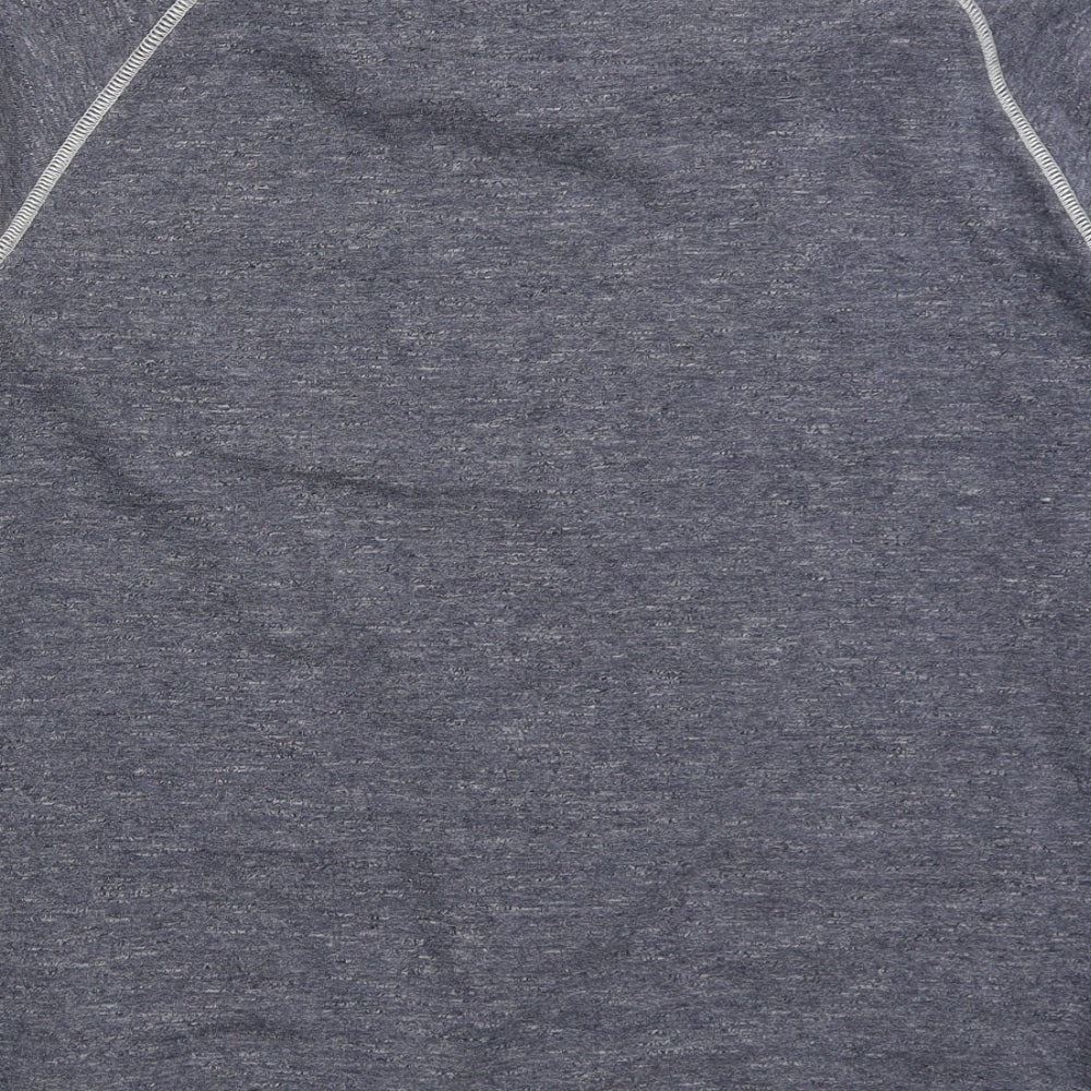 TU Mens Blue  Cotton Pullover Sweatshirt Size M