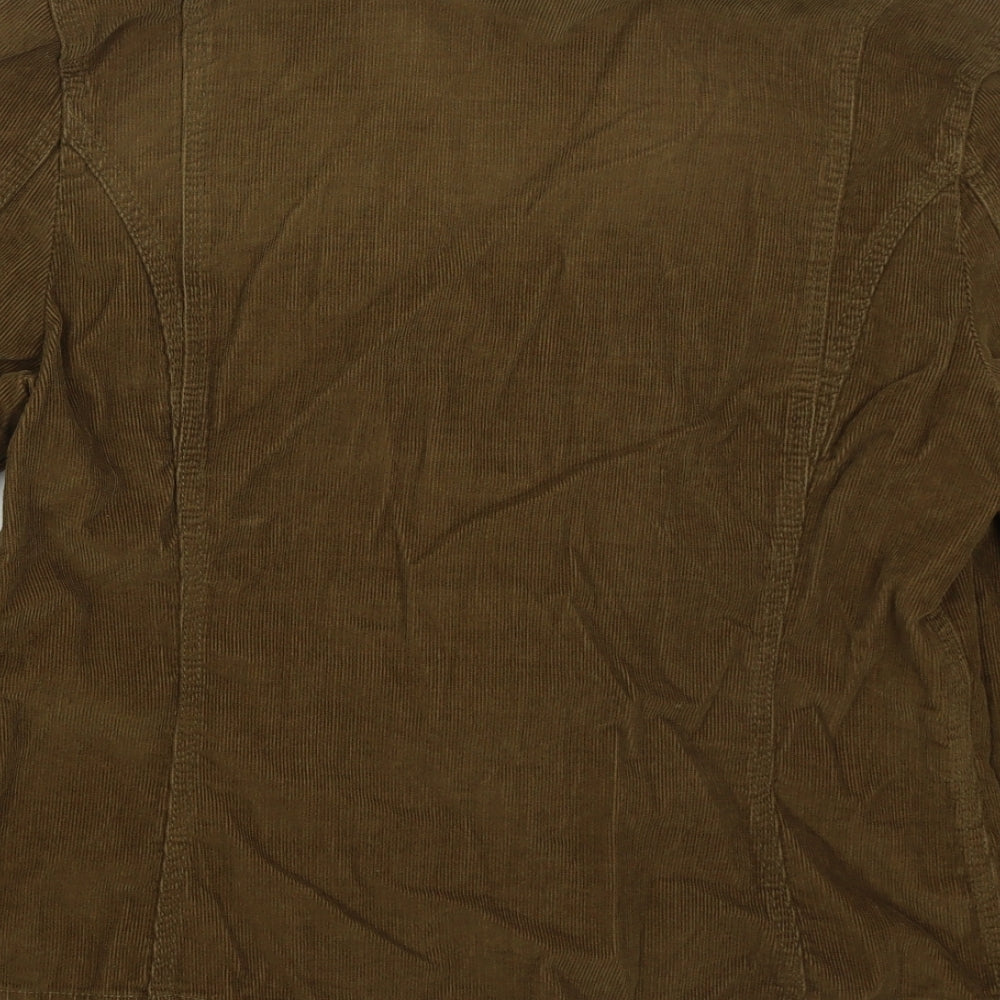 Per Una Womens Brown   Jacket  Size 16  Button