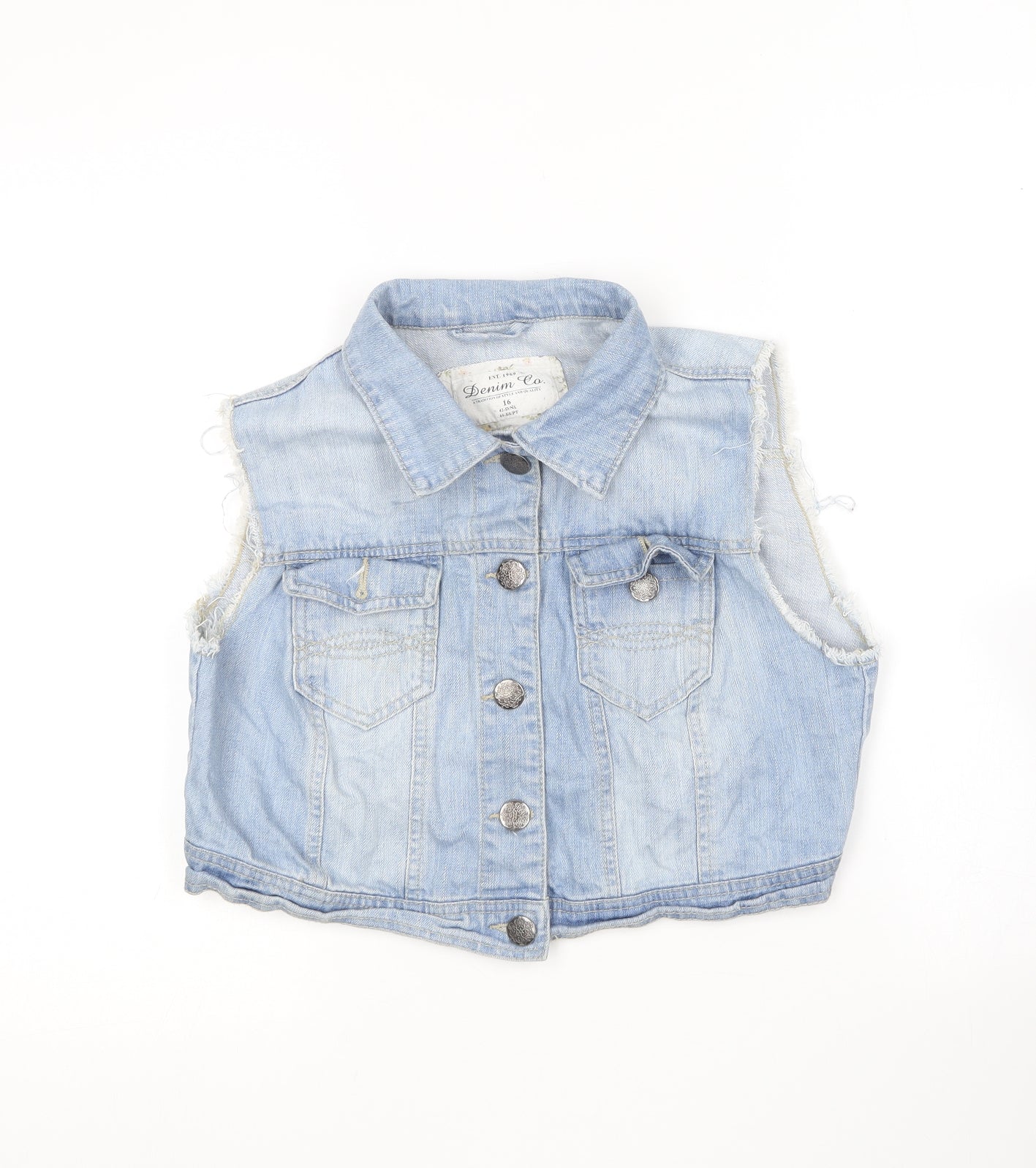 Denim & Co. Womens Blue   Jacket  Size 16