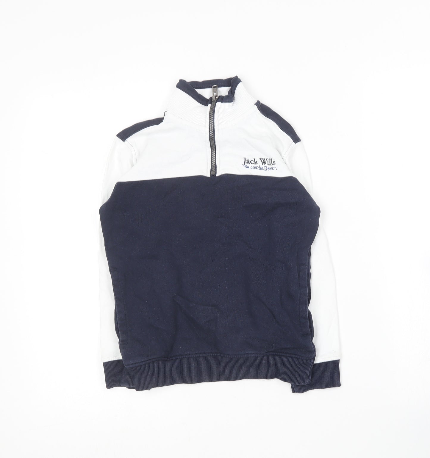 Jack Wills Boys Blue  Cotton Pullover Sweatshirt Size 7-8 Years