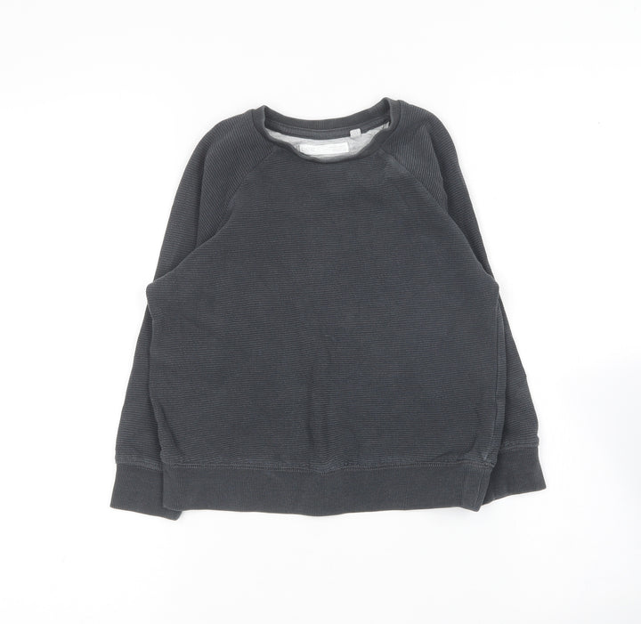 NEXT Boys Grey Round Neck Cotton Pullover Jumper Size 5 Years