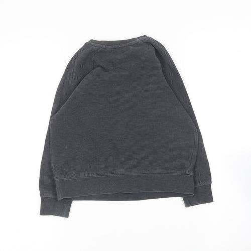 NEXT Boys Grey Round Neck  Cotton Pullover Jumper Size 5 Years