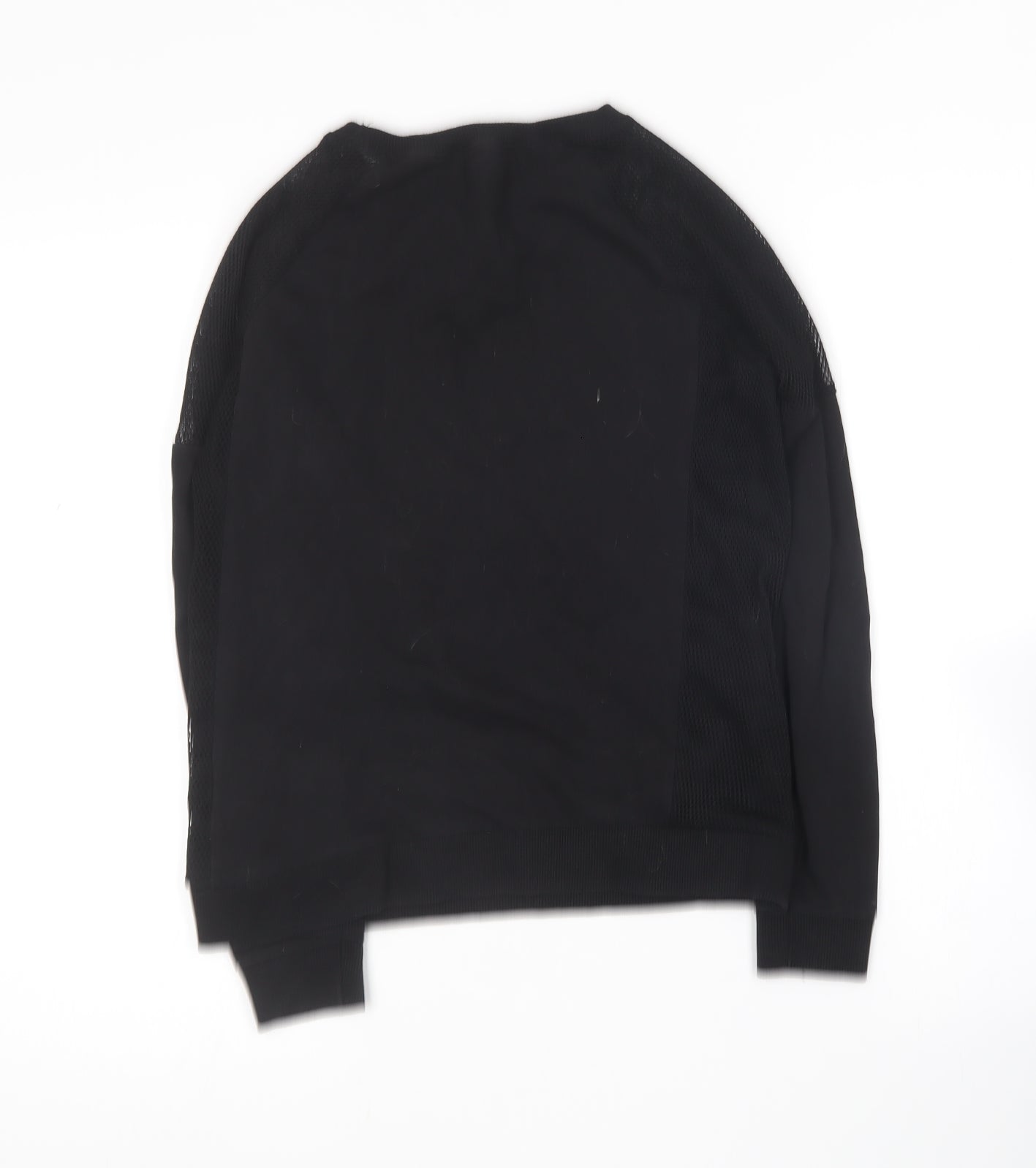 New Look Girls Black Round Neck  Cotton Pullover Jumper Size 12-13 Years