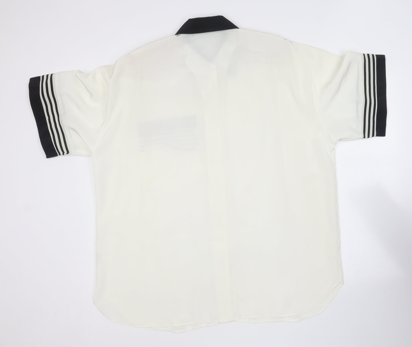 Wallis Womens Ivory  Polyester Basic Button-Up Size 12 Collared