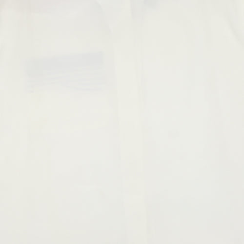 Wallis Womens Ivory  Polyester Basic Button-Up Size 12 Collared