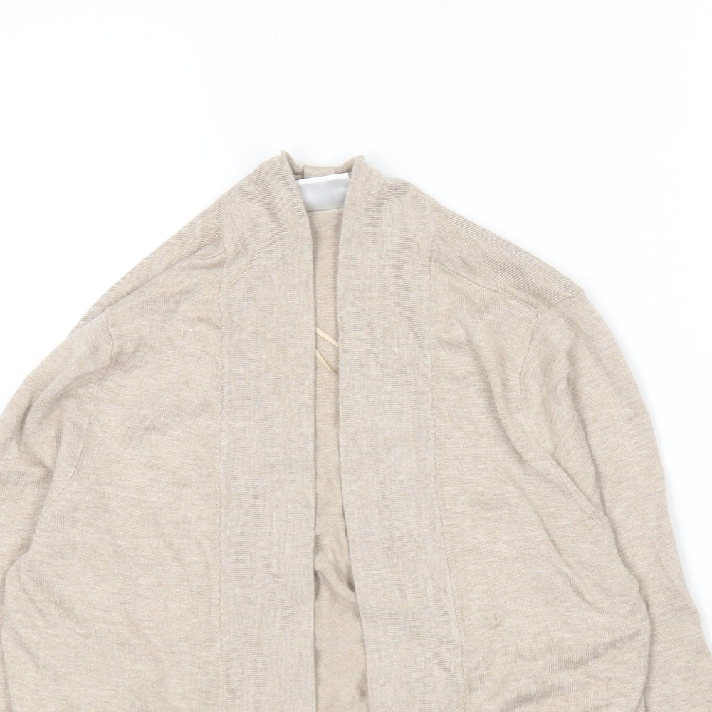 Wallis Womens Beige V-Neck  Viscose Cardigan Jumper Size S