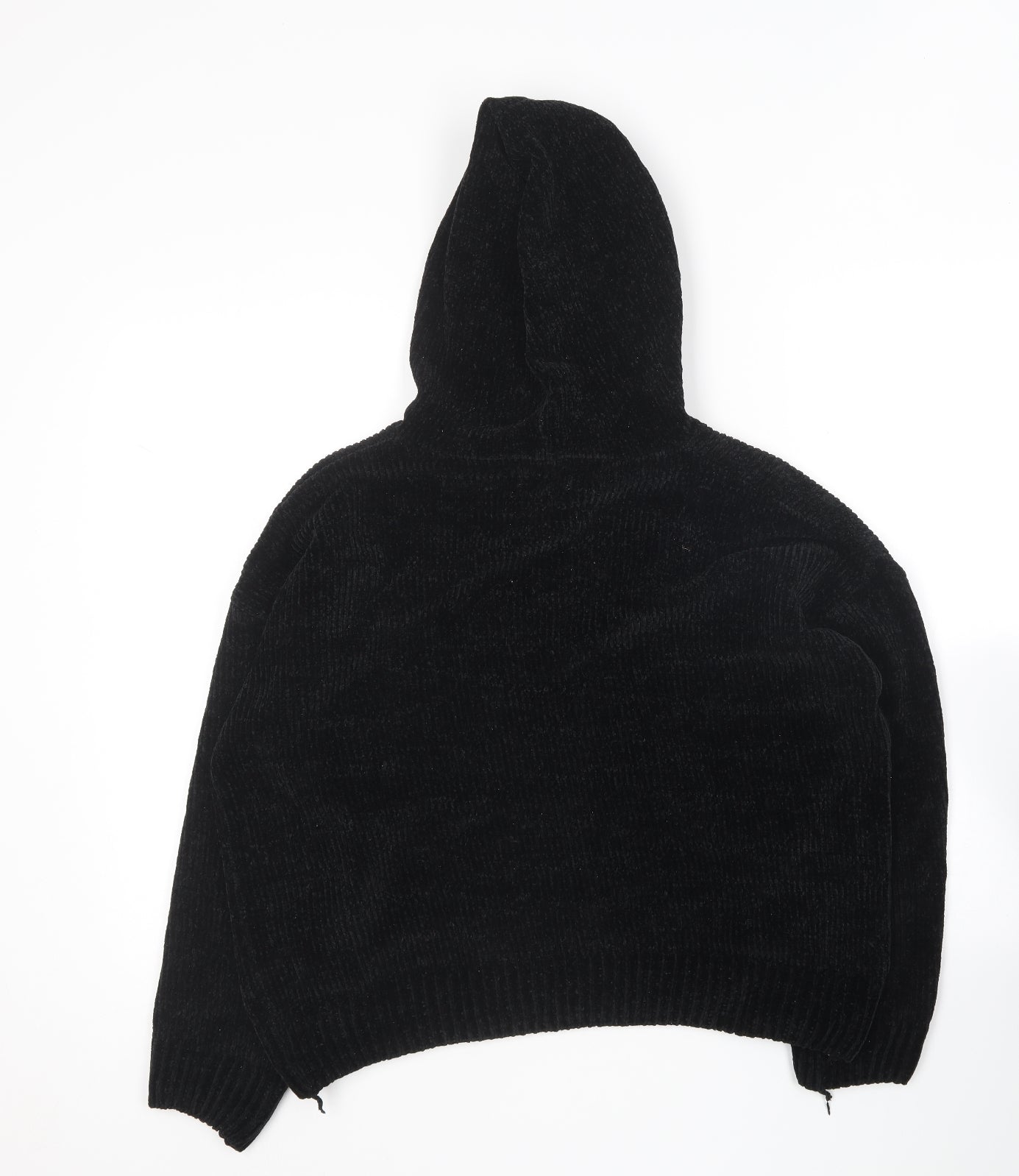 Primark Womens Black  Polyester Pullover Hoodie Size 14