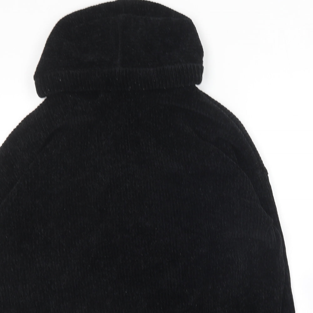 Primark Womens Black  Polyester Pullover Hoodie Size 14