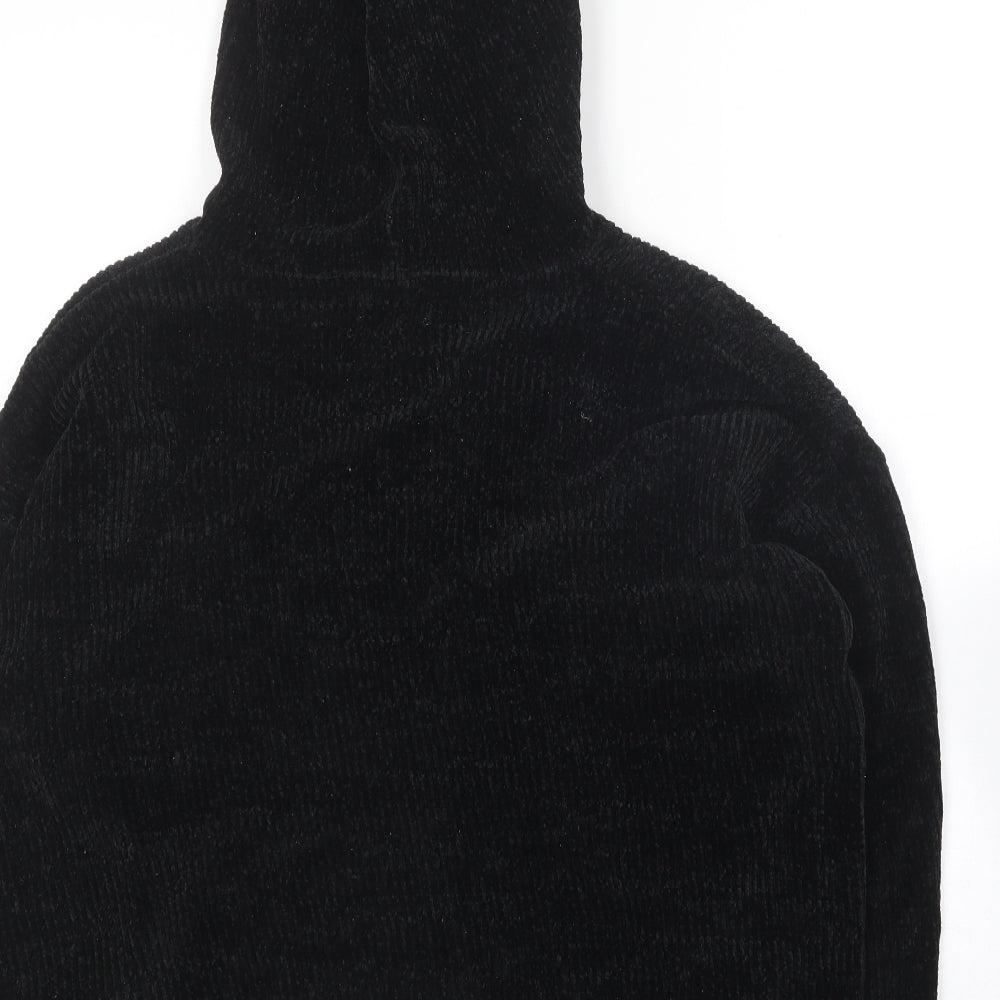 Primark Womens Black  Polyester Pullover Hoodie Size 14