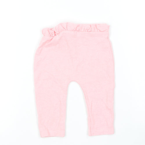 George Girls Pink  Viscose Jogger Leggings Size 3-6 Months