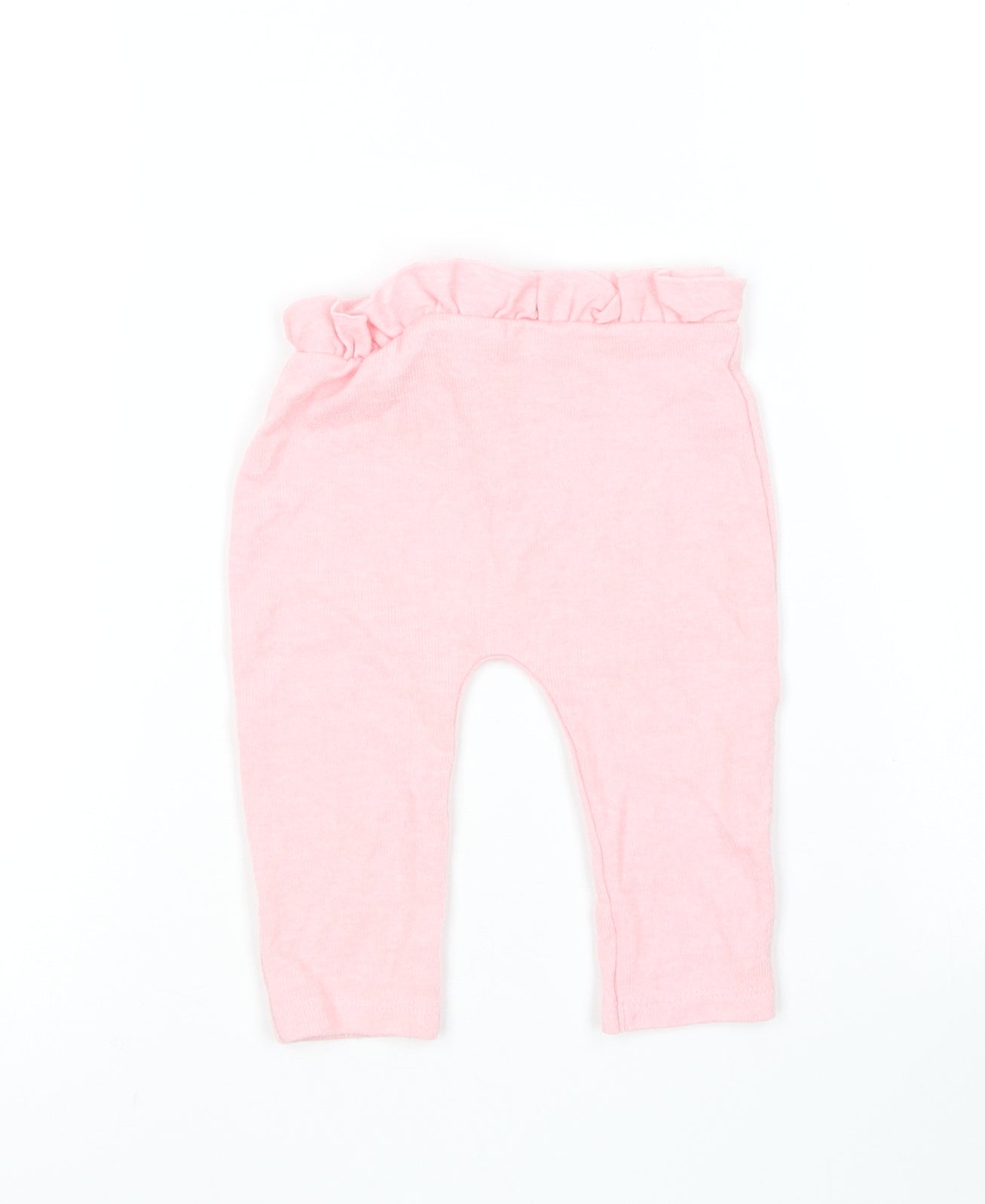 George Girls Pink  Viscose Jogger Leggings Size 3-6 Months