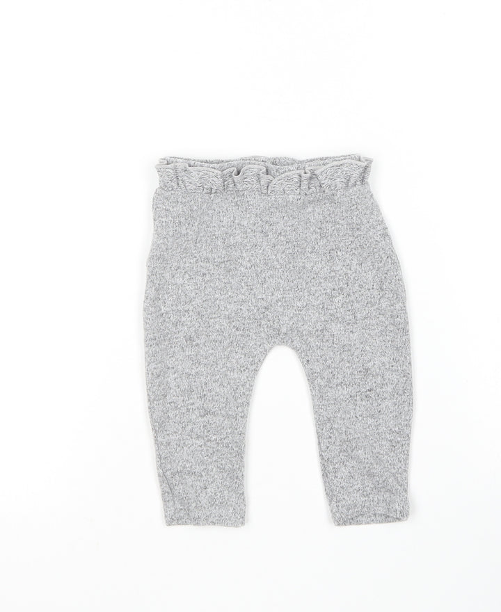 George Baby Grey  Polyester Jogger Leggings Size 3-6 Months