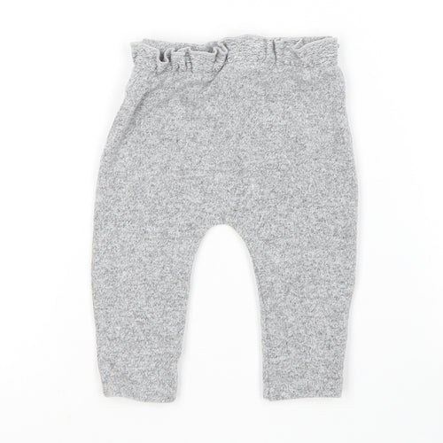 George Baby Grey  Polyester Jogger Leggings Size 3-6 Months