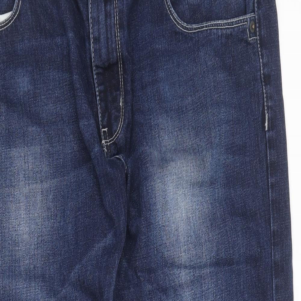 Mo Jeans Womens Blue  Cotton Straight Jeans Size 18 L31 in Regular