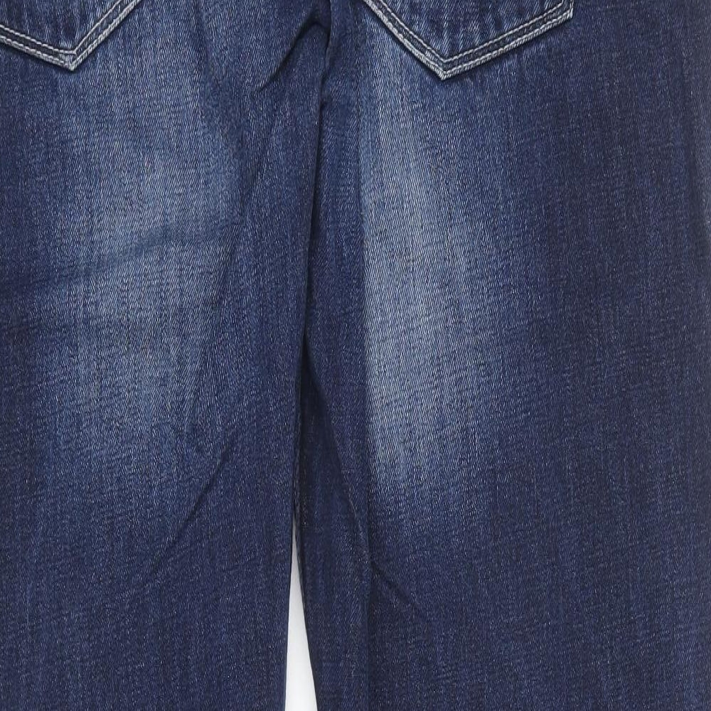 Mo Jeans Womens Blue  Cotton Straight Jeans Size 18 L31 in Regular