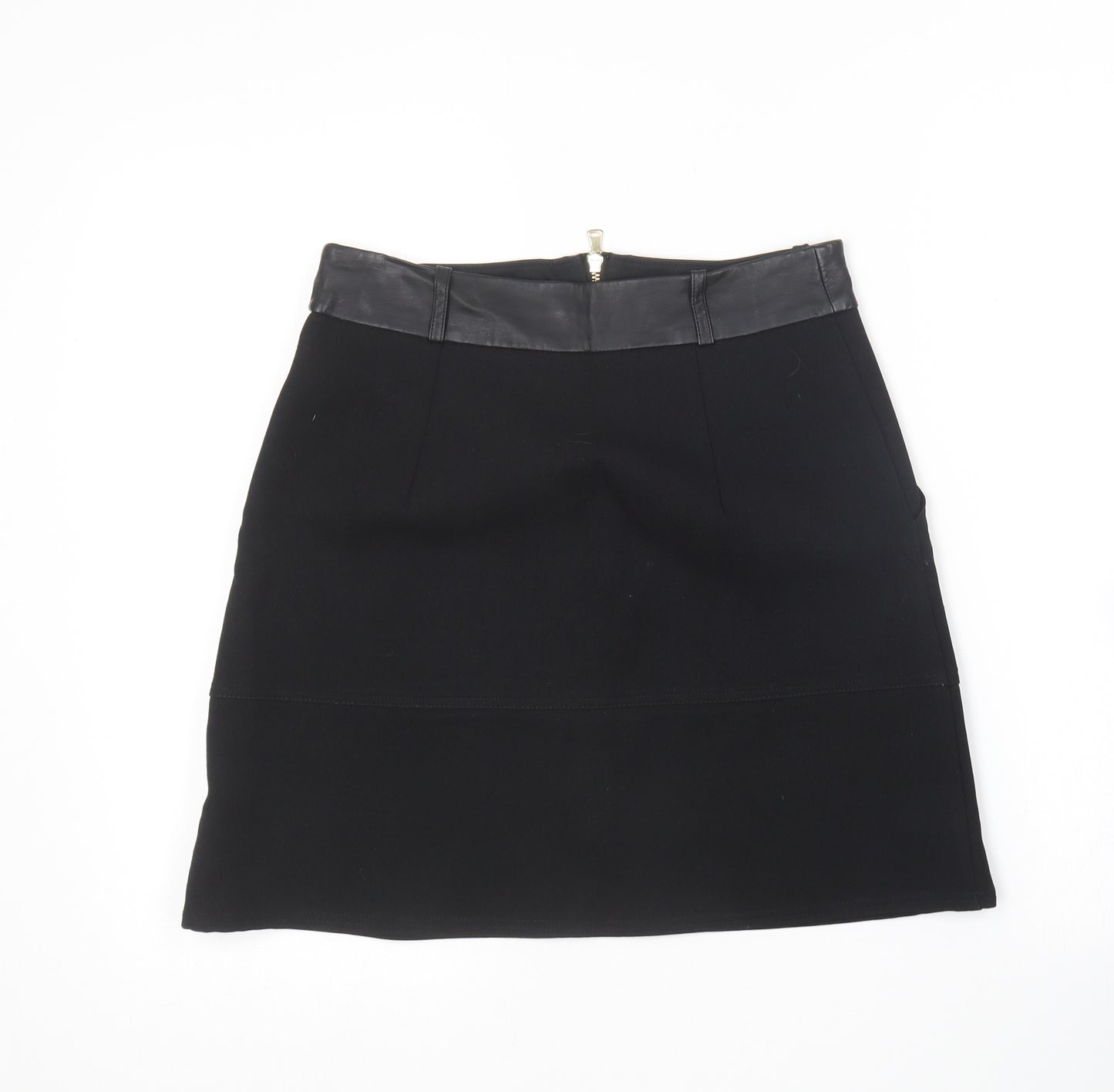 River Island Womens Black  Polyester Mini Skirt Size 8