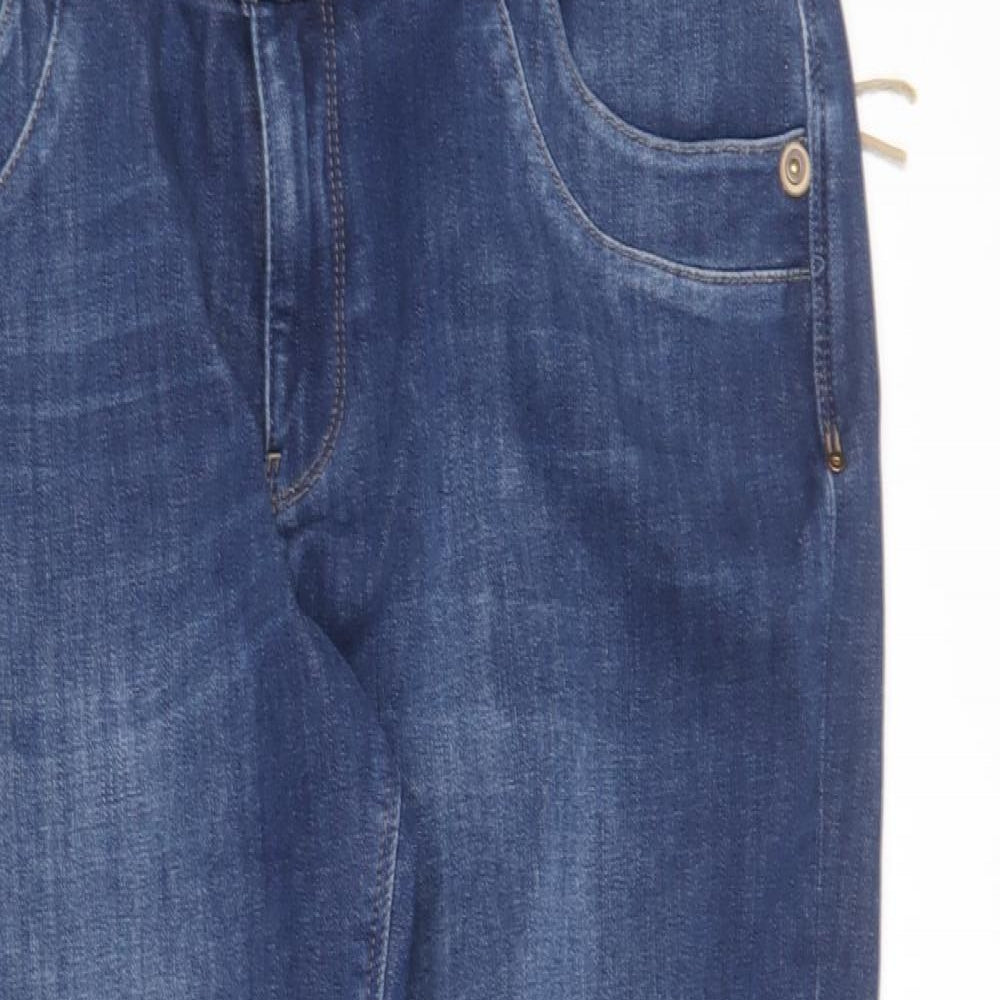 mos mosh Womens Blue  Polyester Straight Jeans Size 14 L25 in Regular
