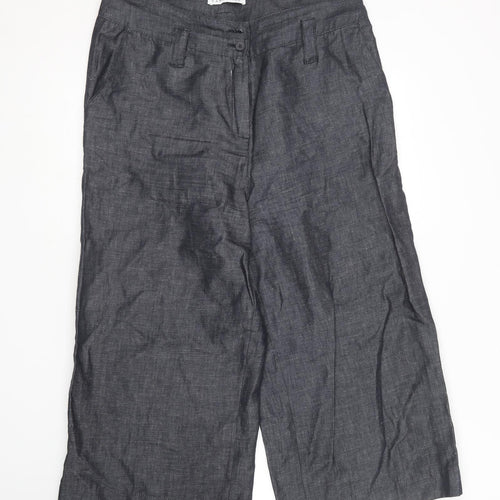 CARACTERE Womens Blue  Cotton Trousers  Size 14 L23 in Regular