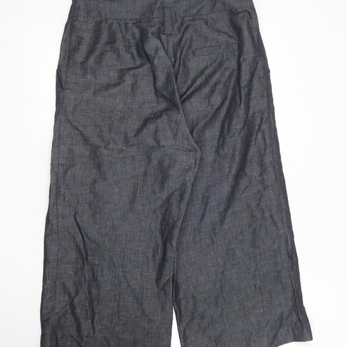 CARACTERE Womens Blue  Cotton Trousers  Size 14 L23 in Regular